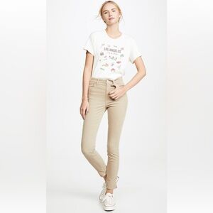 Trave Lawson Jeans / Courds in color called Wet Sand.